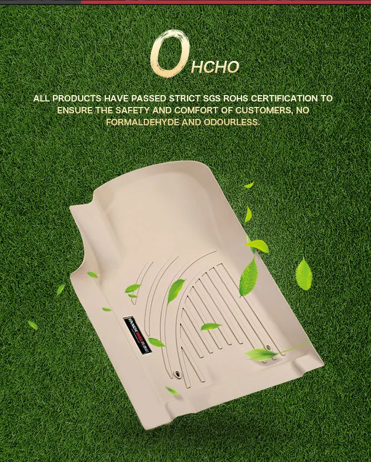 الحصير سيارة لتويوتا هايلكس فولكس فاجن فورتشنر جولف 8 تيجوان L تيجوان أماروك ID 4 لاند روفر المدافع عديم الرائحة الحصير أرضية مقاومة للماء #5