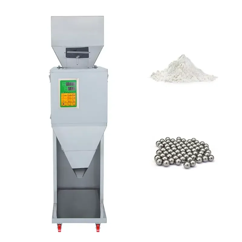 Automatic Fudge Nut Can Hardware Filling Machine Candy Weighing Powder Condiment Bottle Packing Equipment for Small Business