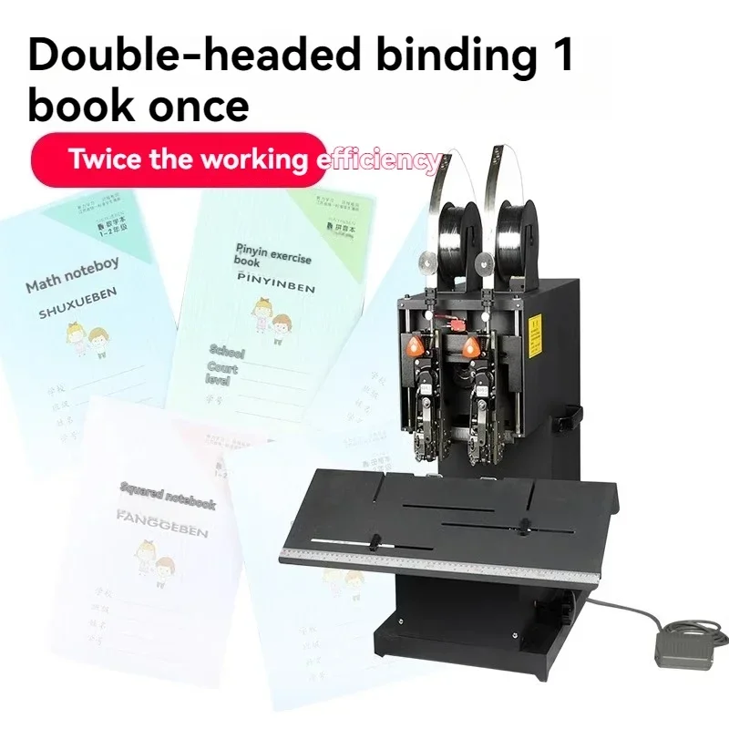 Dual-Head Stapler/Booklet Maker: Integrated Machine for Flat and Saddle Stitching (Brochures, Books, and Booklets)