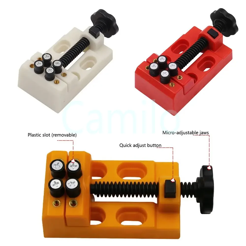 1PCS 1-55mm Mini Clamp On Table Bench Vise Home DIY Jewelry Hobby Model Making Vise Tools Mini Tool Vice Work-Bench Repair Tools