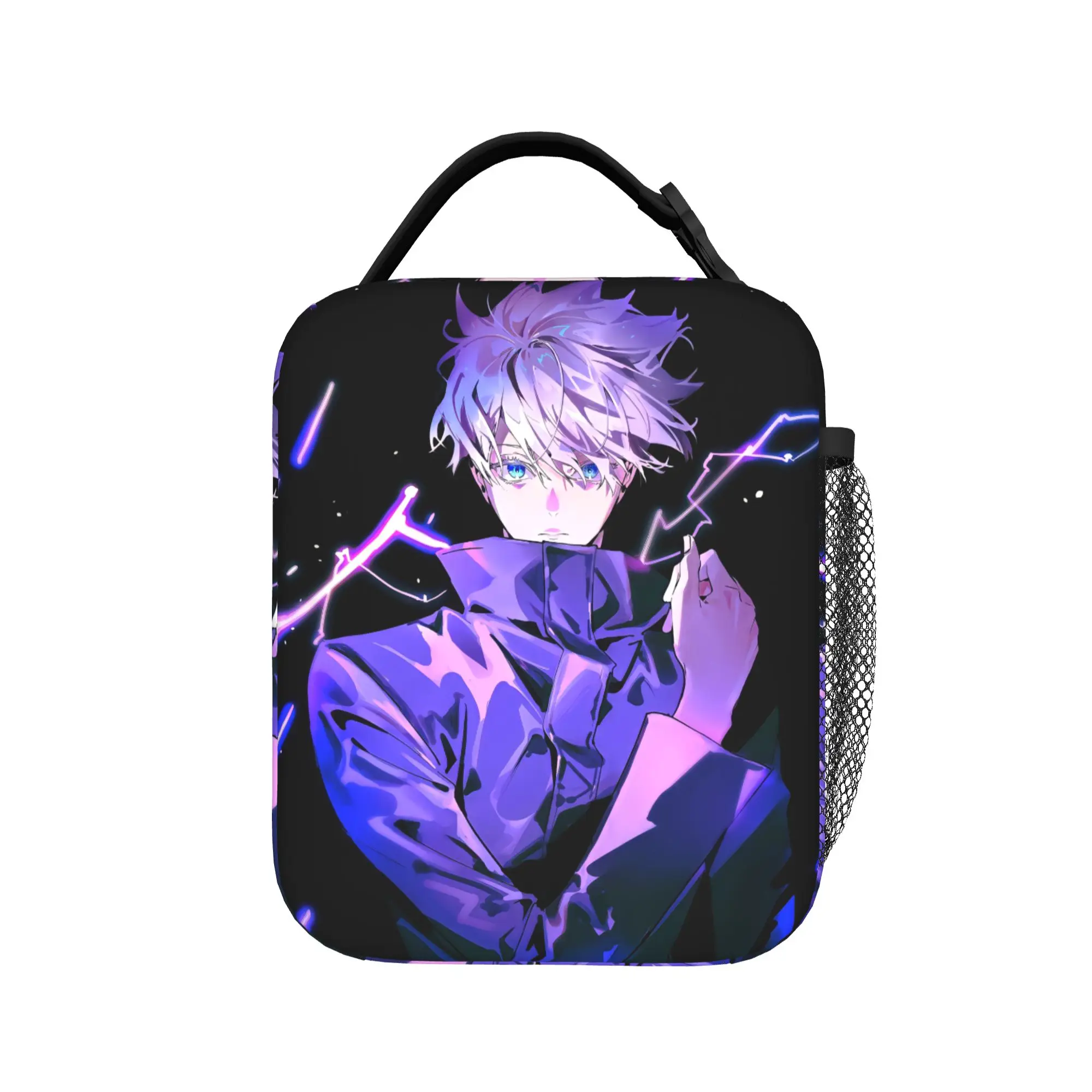 Gojo Satoru Anime Thermal Insulated Lunch Bag for Picnic  Portable Bento Box Cooler Thermal Lunch Boxes