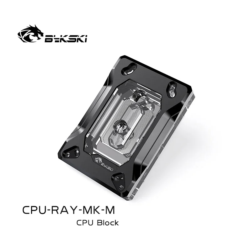 BYKSKI CPU Blok voor AM3/AM4/Ryzen 3/5/7 3600/3000 ThreadPipper Waterkoeler A-RGB Licht Radiator CPU-RAY-MK-M