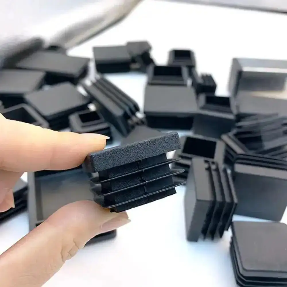 10PCS 20mm Square Plastic End Caps Table Feet Cap Inserts Furniture Glide Protection Muebles