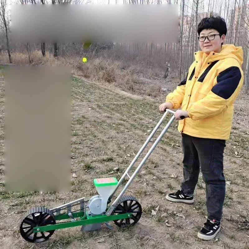 Manual Plant Seeder, Precision Seeder, 1 Row Multi-purpose Metal Precision Garden for Cereals and Legumes,vegetable Seeders
