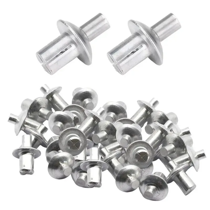 7mm/9mm/11mm Aluminum Alloy Hammer Drive Expansion Rivets Head Piercing Rivet Drive Expansion Nails Board Wall Screws Fastener