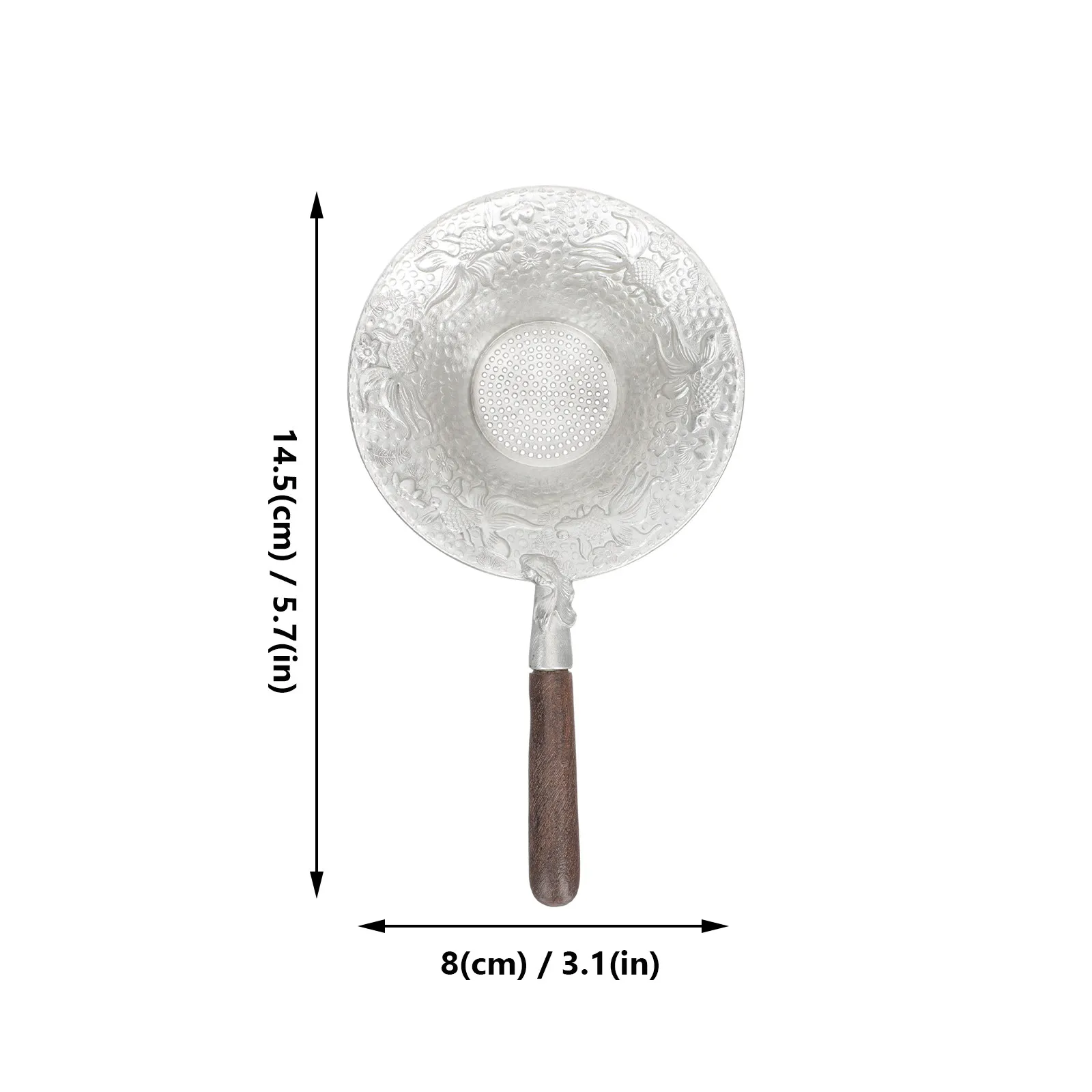 Wooden Tea Strainer with Fine Mesh Filter – Multi-Function Kitchen Accessory for Loose Leaf Tea