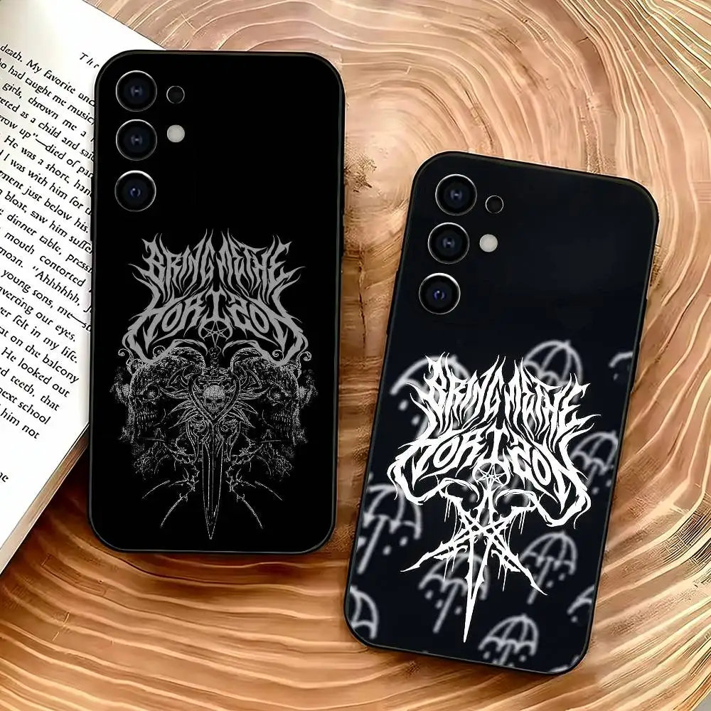 

Silicone Soft Phone Case for Samsung - Bring Me the H-Horizons BMTH Compatible with S25 S24 S21 S22 S23 S30 Ultra S20 plus Fe Li