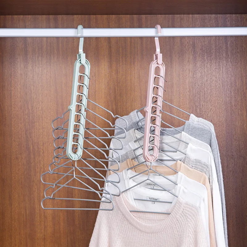 Stainless Steel Hangers Storage Tie Clips Multi-function 5 Layers Clothes Pants Rack Jeans Drying Rack Double Hooks Save Space
