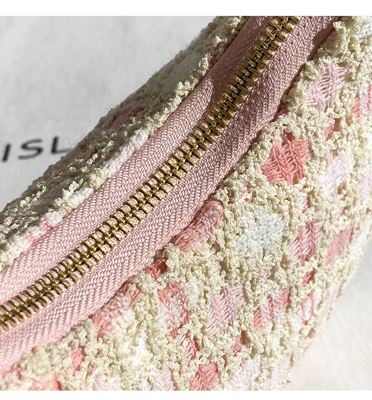 حقيبة كتف نسائية بتصميم أصلي على شكل هلال، حقيبة كتف واحدة للنساء، موديل جديد 2025، حقيبة منسوجة عصرية بأسلوب كاجوال #3