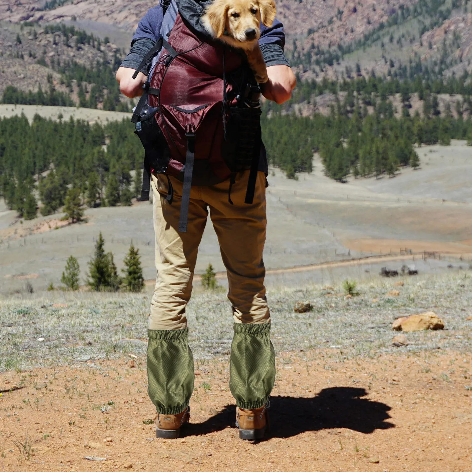 

1Pair Hiking Boot Gaiters Outdoor Leg Covers Durable Snowproof Protection Gaiters for Camping Trekking Climbing