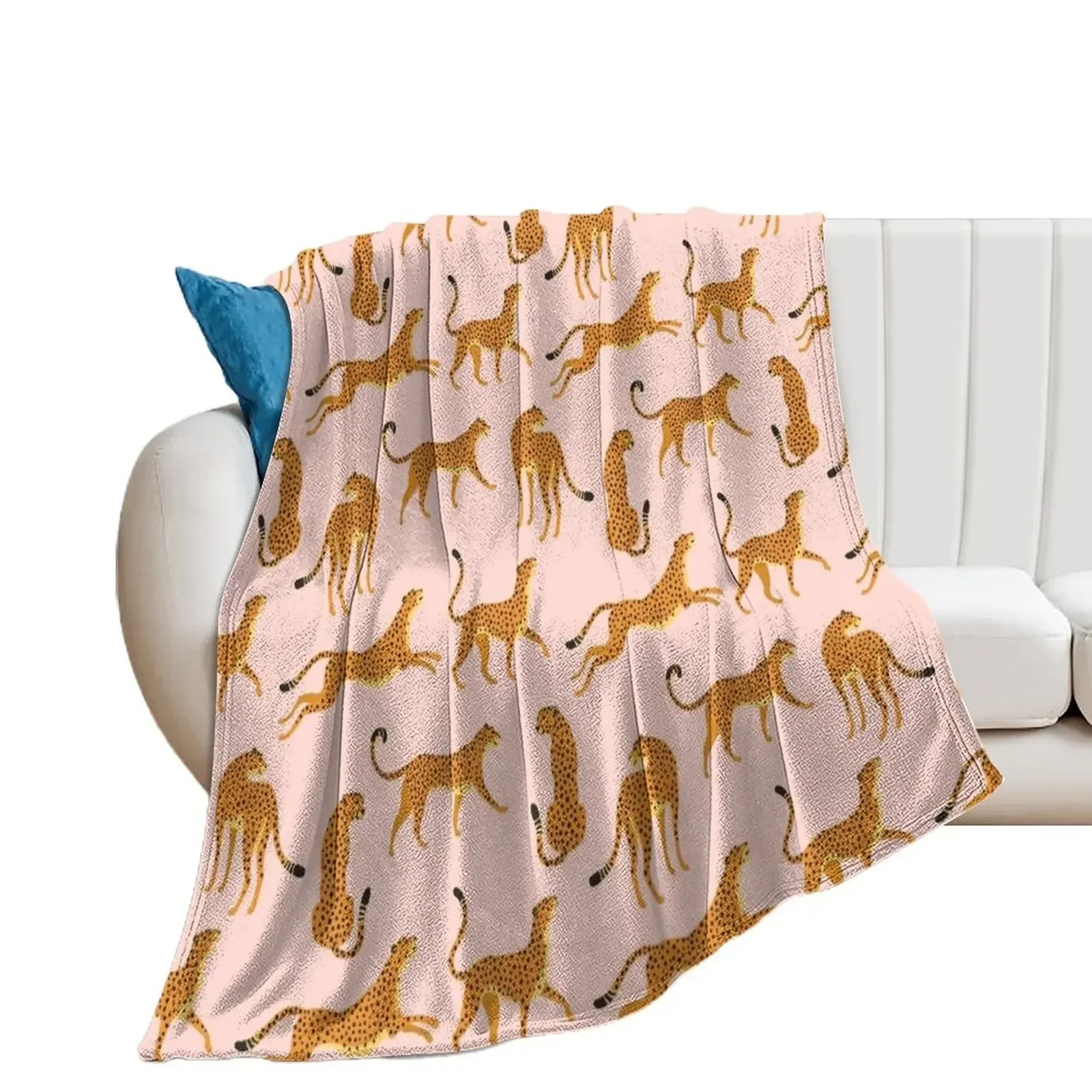 Leopards or cheetahs. Throw Blanket Stuffeds Blankets For Baby Bed Soft Blankets