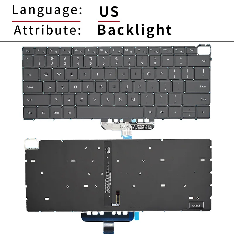 US Russian keyboard For HUAWEI MagicBook 21/22 View V14 x14 HGE-W56 HGE-W76 GLO-F56 GLO-F76 FRI-F56 FRI-G56 FRI-H76 FRI-F561