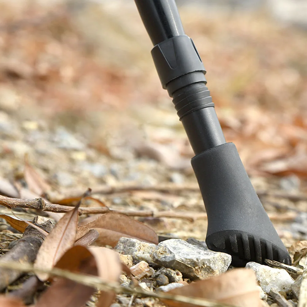 

4 PCS Trekking Poles Alpenstock Non-Slip Cover Travel Accessories Rubber Walking Stick Rubbers Stable Protection Covers