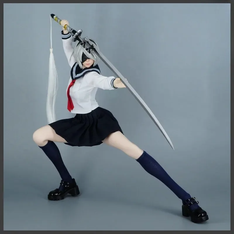 SA011 1/6 Scale Female Action Figure JK Swimsuit Uniform Set Clothes Suit Model for 12'' TBLeague/PH White Body