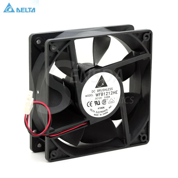 

for delta WFB1212HE DC 12V 0.60A, Cooling Server Blower Fan 120x120x38mm 2-pin