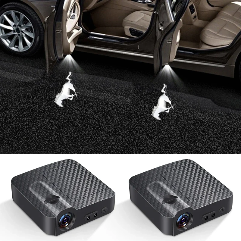 Wireless Car Door LED Logo Lamp Smart Light Sensor Welcome Light For Ford Mustang Raptor Fiesta Focus 2 3 4 Ecosport Kuga Fusion