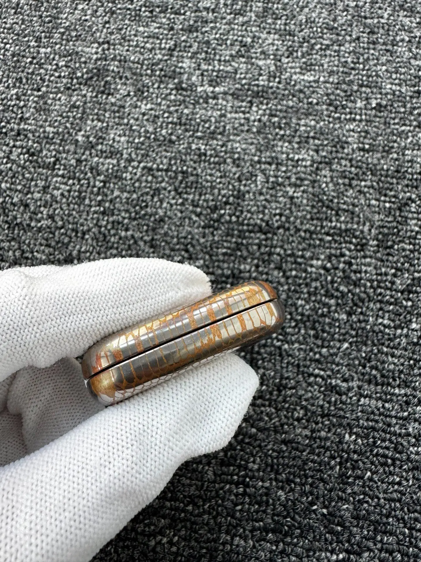 Used EDC EJH Liu Chu, a friend, superconducting, segment soap mechanical push card edc metal decompression toy