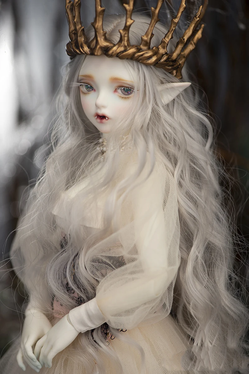 Happy Amethyst SD BJD lalka 1/4-Hwayu Wampirzyczka Elf, darmowy zestaw oczu z zaawansowanej żywicy, prezent świąteczny dla dziewczynki