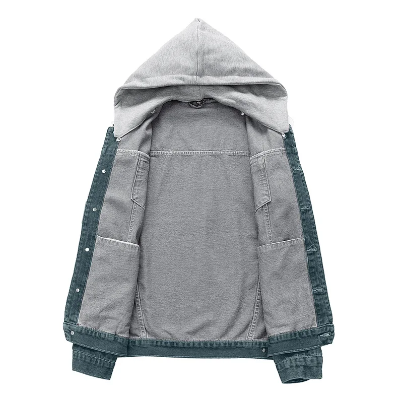 Primavera otoño nueva moda hombres Casual moda Simple básico diario chaquetas de mezclilla hombre estilo americano ropa Jean abrigos ropa