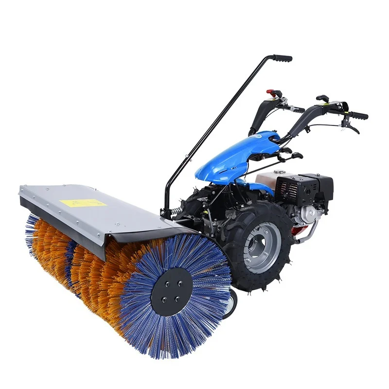 Hand Push Sweeper Property Community School Road Vehicle Multifunctional Fuel Snow Removal Machine