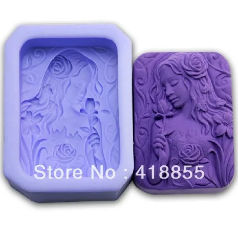 

PRZY Woman Modelling Chocolate Mold, Fondant Cake Decoration Mold, Handmade Soap Mold, No.:si347 Aroma Stone Moulds 001