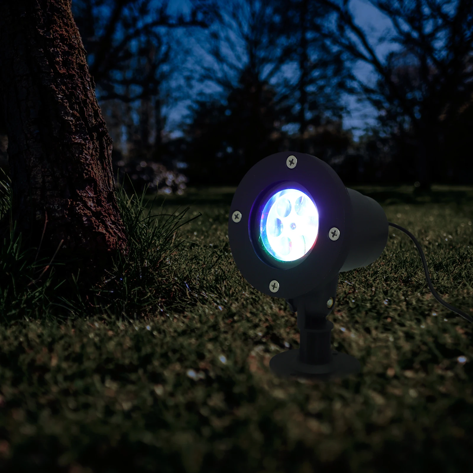 مصباح بروجيكتور LED مع حصة أرضية تأثيرات حركة ملونة مقاومة للماء ديكور داخلي خارجي لشريط Ktv وعيد الميلاد