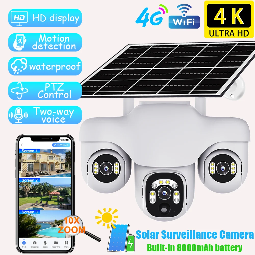 V380 4K Solar Power…