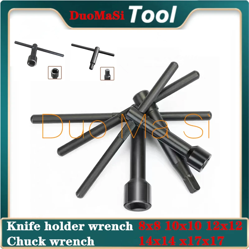 Torno Chuck Chave Quadrada Poste de Torno de Fresagem Spanner Tool mm 10 mm 12 mm 14 mm 17 mm 17 mm Novo 1pc