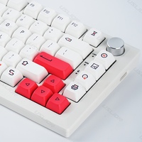 126 Keycaps XDA PBT Simple White Cartoon Keyboard Dye Sublimation for DIY Custom Mechanical Gaming Wear-Resistant Keycaps Kit