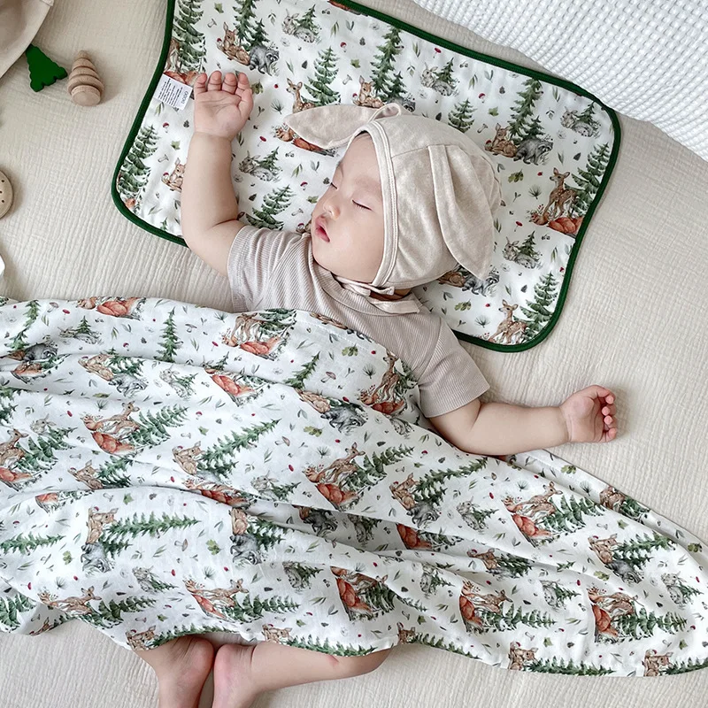 Ins الوليد الطفل سحابة ورقة وسادة ثمانية طبقة الخيزران القطن الشاش منشفة وسادة وسادة مسطحة مكافحة البصق وسادة تنفس