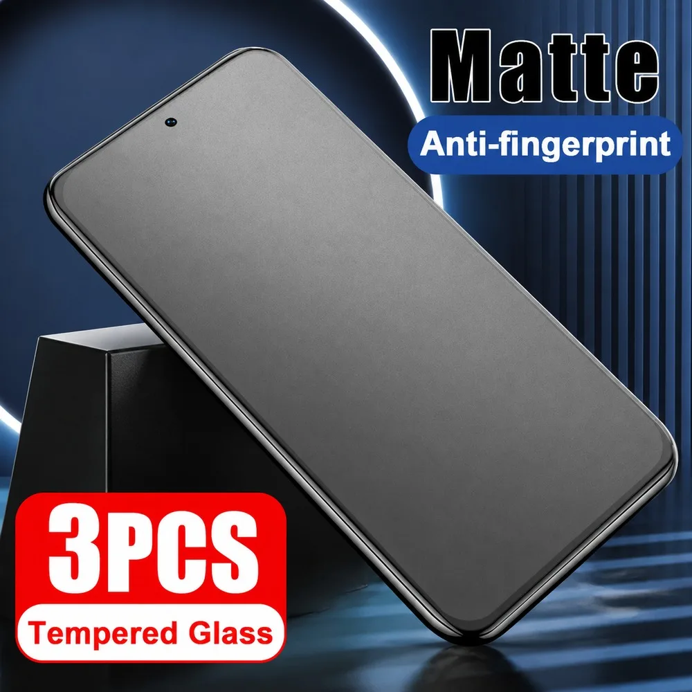3PCS Matte Tempered Glass For Samsung Galaxy A05 A06 A07 A15 Anti Glare Screen Protector For Samsung Galaxy A16 A17 A23 A24 4G