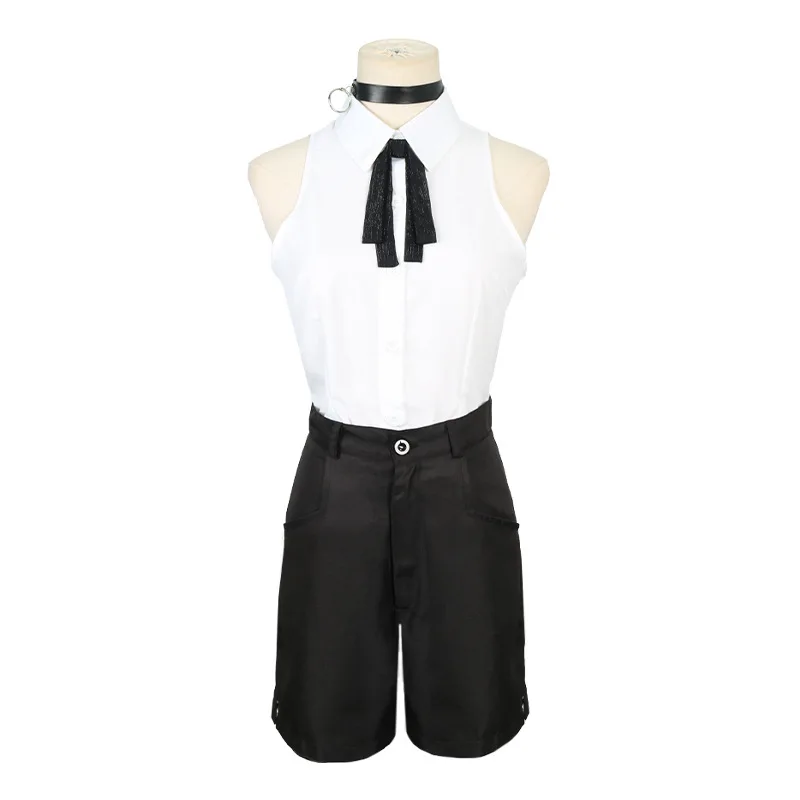 

2026 new Role Play Outfit Chainsaw Reze Cosplay Costume Neck Ring Anime Uniform Shirt Halloween Carnival Suit