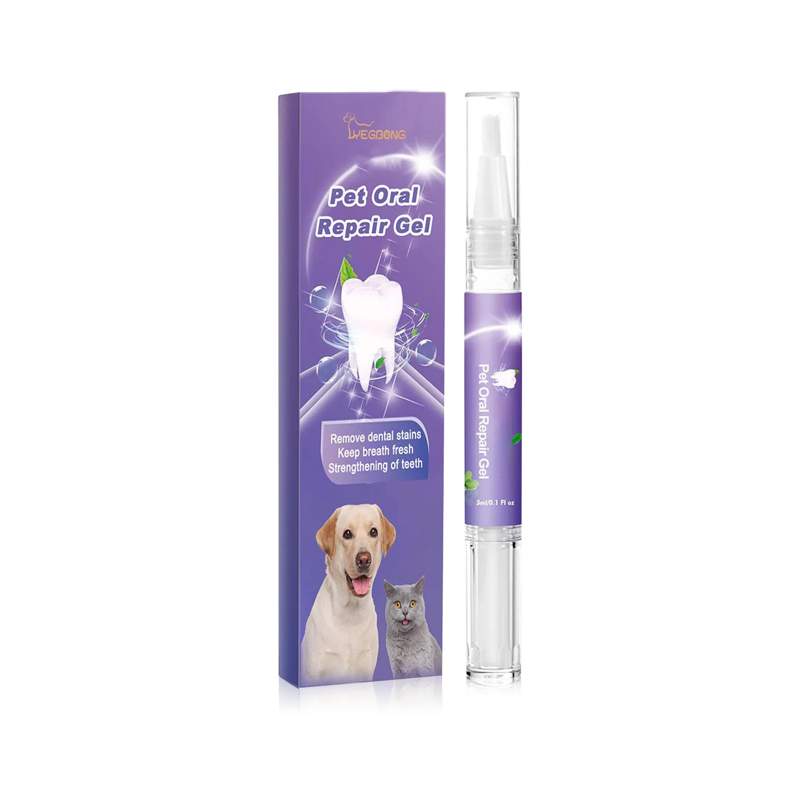 Gel de reparação oral para animais de estimação, remoção de tártaro de cachorro, eliminador de odor, clareamento de gatos, cães, removedor de manchas de dentes, cuidados com as gengivas, gel de limpeza