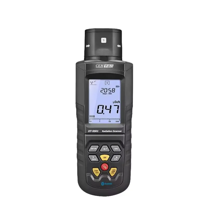 

CEM DT-9501 Radioactive Material α、β、γ、 X-ray measuring instrument Geiger Radioactivity detectorDetector de radiação digital