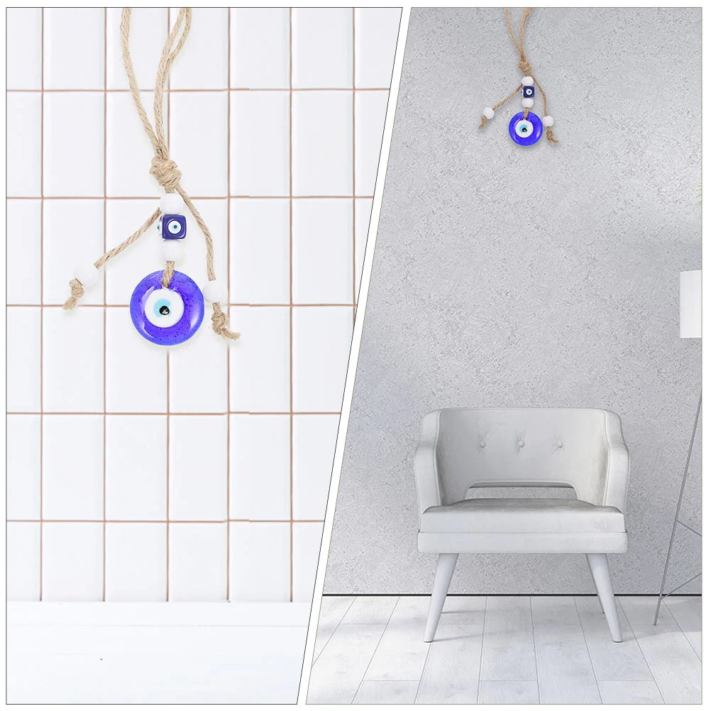 Blue Eyes Pendant Turkish Evil Glass Hanging Decors Luck Adorn Wall Ornaments Unique Decorative