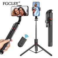 FGCLSY Selfie Stick Tripod Extendable Wireless Bluetooth Remote Portable Smartphone Tripod Stand Mount For iOS Android Phone
