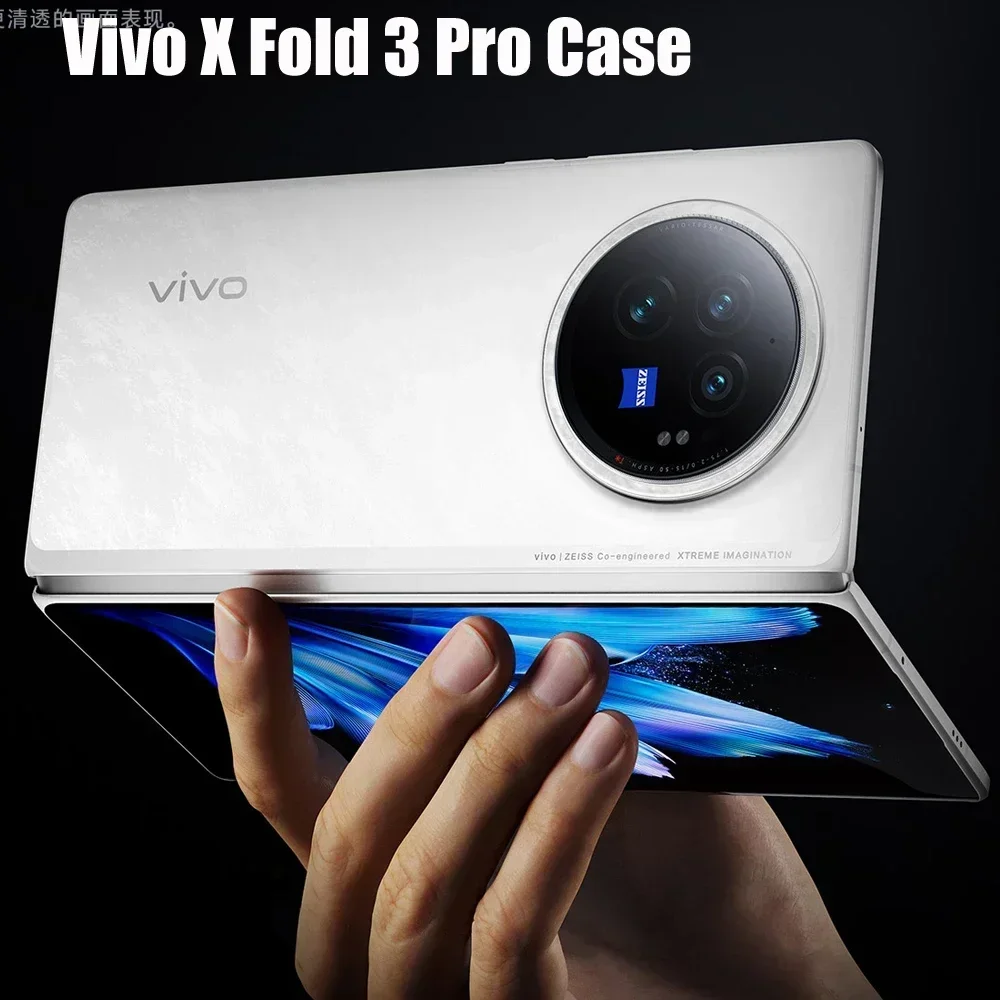 

100% Original Vivo X Fold 3 Pro Case Leather Ultra Thin PC Protective Cover Phone Case For Vivo X Fold 3 Pro