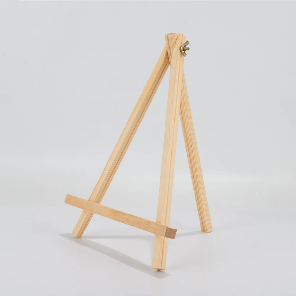 3Pcs Wood Painting Easel Tabletop Foldable Tripod Stand Display Stand for Artist Photo Frame Tabletop Display Easels