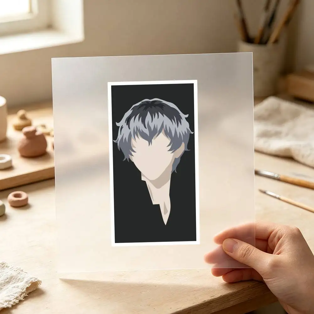 Anime Haise Sasaki Minimalist Waterproof Stickers For Decorating Car Windows Motorcycles And Computers.