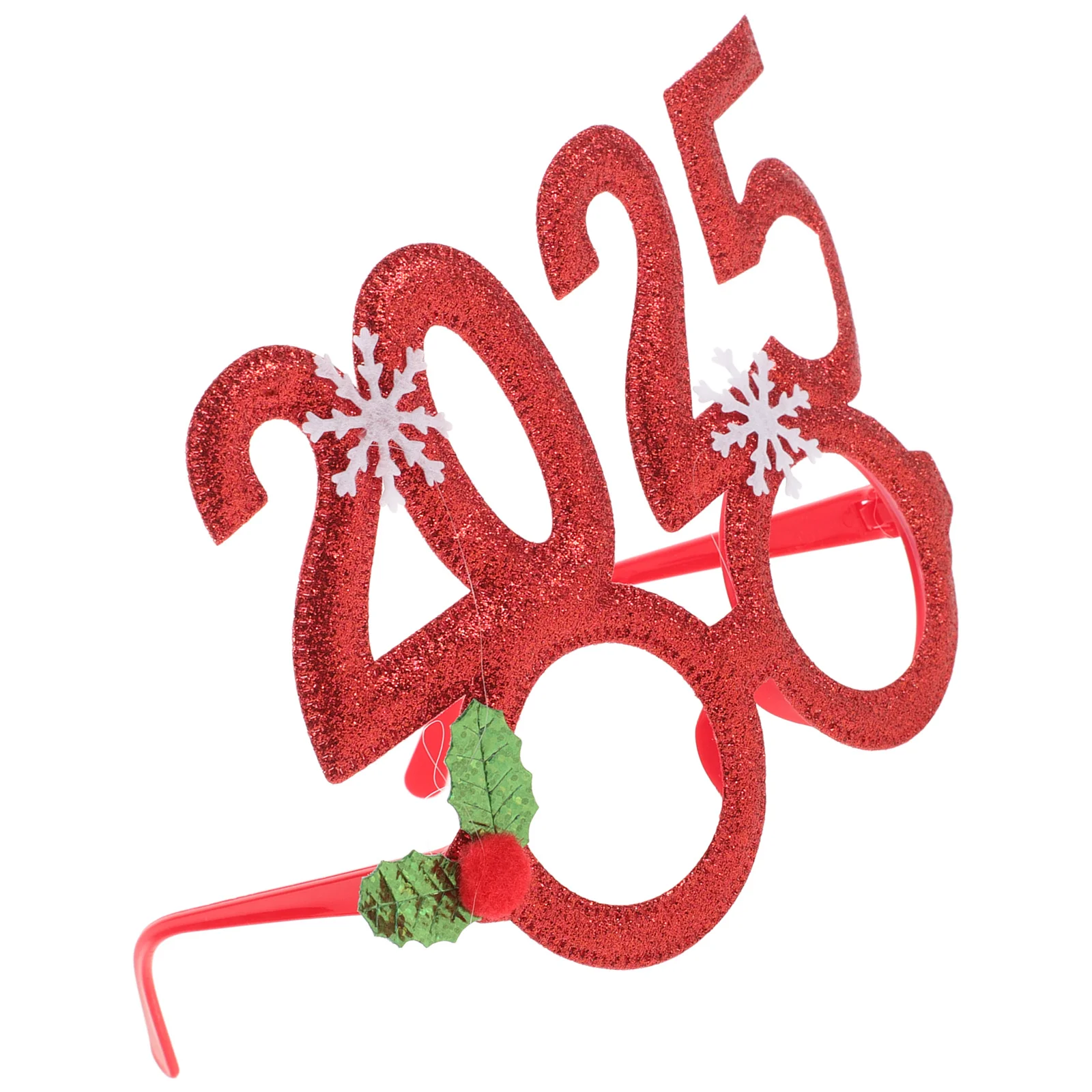 

2025 Number Xmas Party Glasses Frames Christmas Eyewear Photo Props Festival Accessories Christmas Glasses Frames