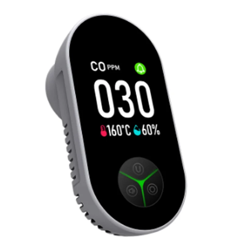 BNVN-Plug In Combination 4-In-1 Carbon Monoxide Detector Natural Gas Alarm Built-In CO/Combustible Gas/Temp Humidity US Plug