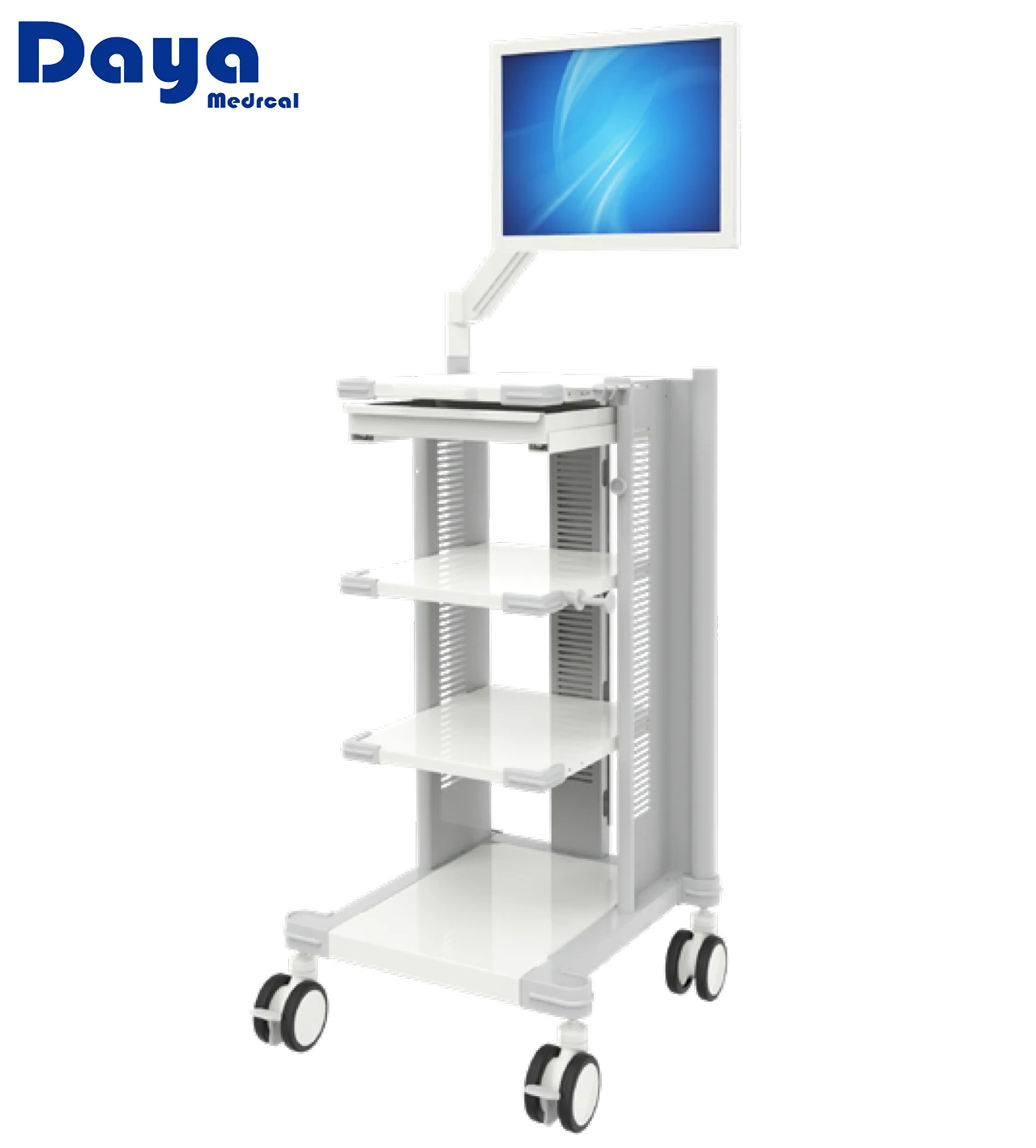 Hospital Medical Portable Mobile Endoscopy Equipment Trolley Cart/ Workstation Advanced Ent Instrument Trolley
