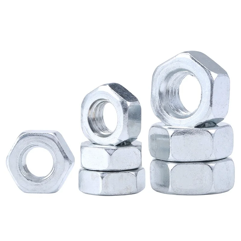 4#-40 1/2-12 1/4-20 1/8-40 3/8-16 3/16-24 5/16-18 5/32-32 Unc / Bsw Imperial Zinc Plated Carbon Steel Hex Hexagon Nut