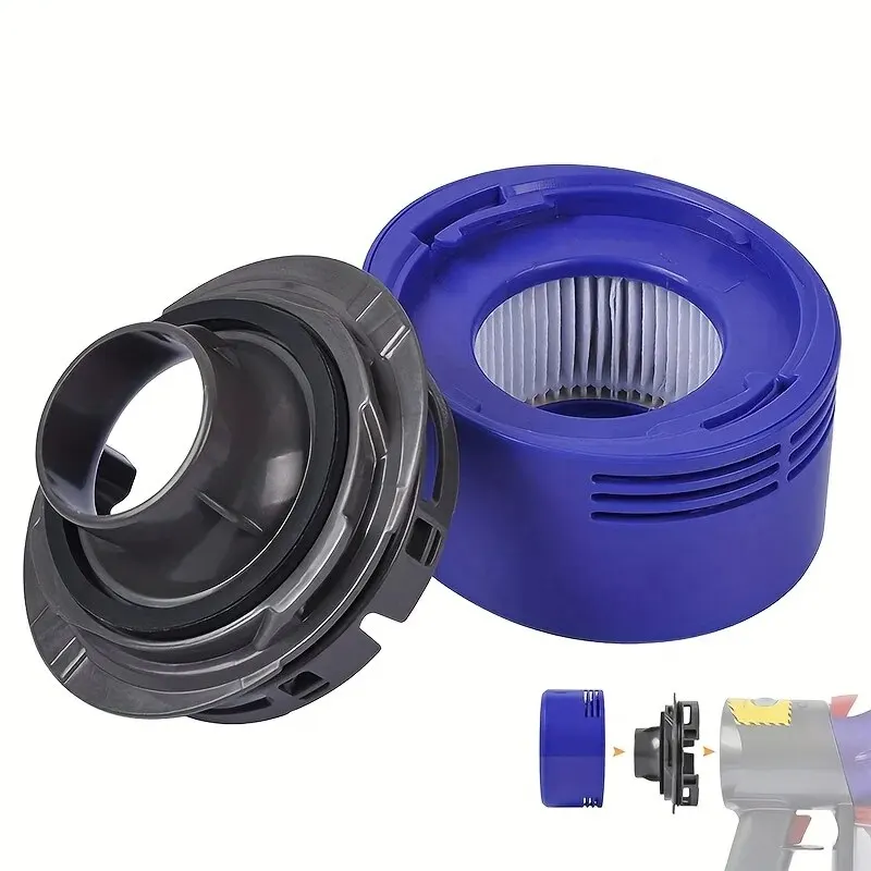 HEPA Filter Replacement & Motor Cover Compatible for Dyson V8 V7 Motorhead Vacuum Cleaners, Upgrade Your Vacuums