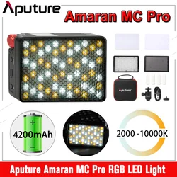 Aputure MC Pro RGBWW LED Video Light 2000K-10000K IP65 Magnetic Attraction Diffuser Photography Lighting for Vlog Photo Studio