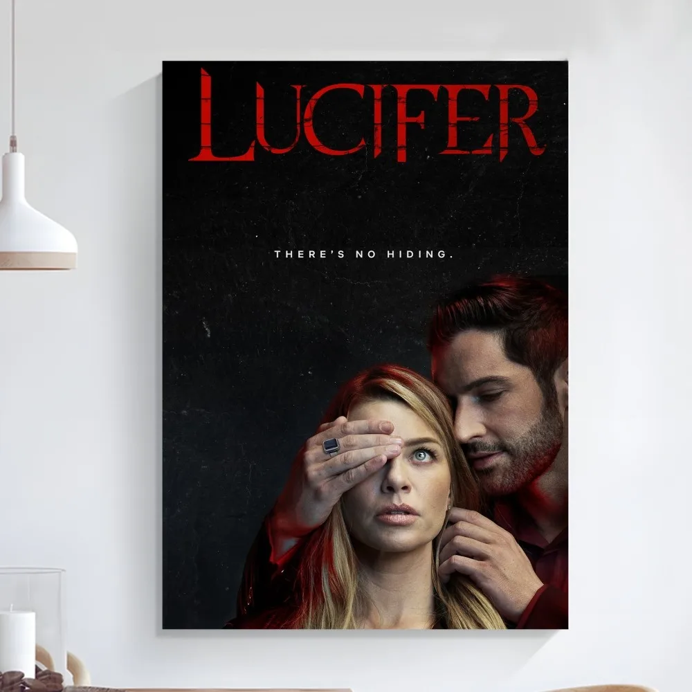 Lucifer TV Serie Poster Art Self-adhesive Art Small Poster HD Quality Poster Wall Art Painting Study Wall Decoration