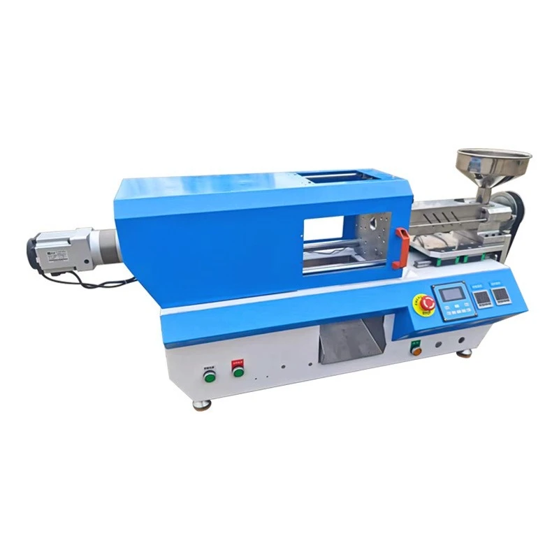 Small horizontal injection molding machine, plastic molding machine, micro plastic parts production