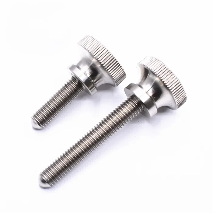 Best1 4pcs M3 stainless steel hand screw high head knurled screws adjustment bolt home decoration bolts 20mm-40mm length