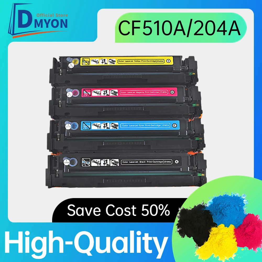 DMYON Toner Cartridge 204A CF510A CF511A CF512A CF513A Compatible for HP for Color LaserJet Pro M154 MFP M180 M180n M181 M181fw