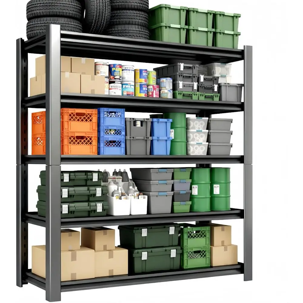 

3500LBS Boltless Steel Shelving, 48"W×20"D×74"H Adjustable Metal Storage Rack for Garage Basement Warehouse Pantry